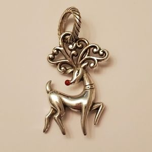 Brighton Red Nose Reindeer Holiday Charm